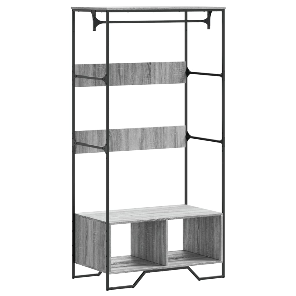 Vidaxx Kleiderschrank 90x50x180 cm Holzwerkstoff Sonoma-Eiche grau