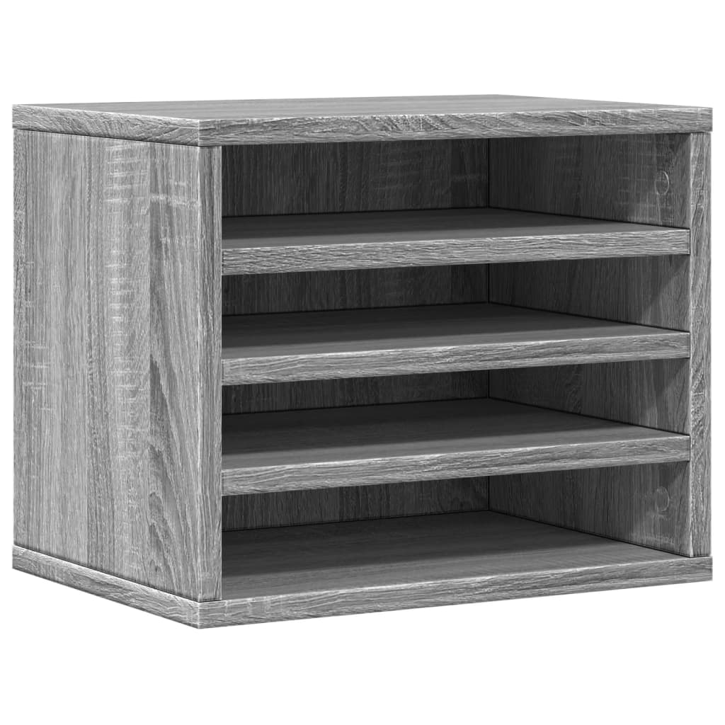Vidaxxl Schreibtisch-Organizer, 36 x 26 x 29,5 cm, Holzwerkstoff, graue Sonoma-Eiche
