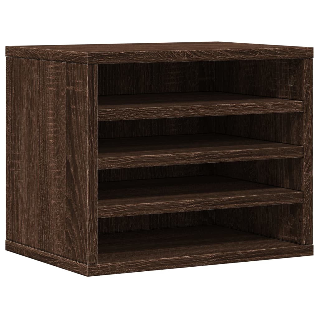Vidaxx Schreibtisch-Organizer 36 x 26 x 29,5 cm, fertiges Holz, braune Eiche
