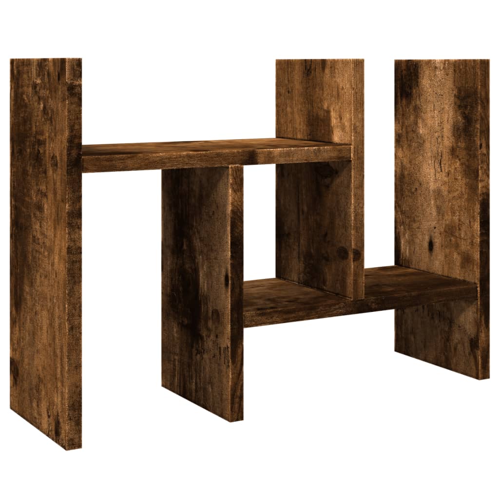 Vidaxx Schreibtisch-Organizer 34,5 x 15,5 x 35,5 cm, Holz, eichenfarben geräuchert
