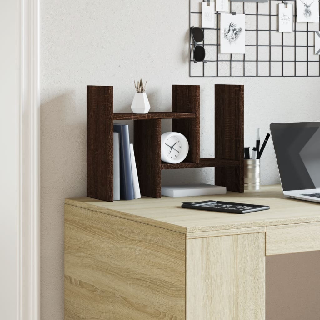 Vidaxx Schreibtisch-Organizer 34,5x15,5x35,5 cm Holz braun eichenfarben
