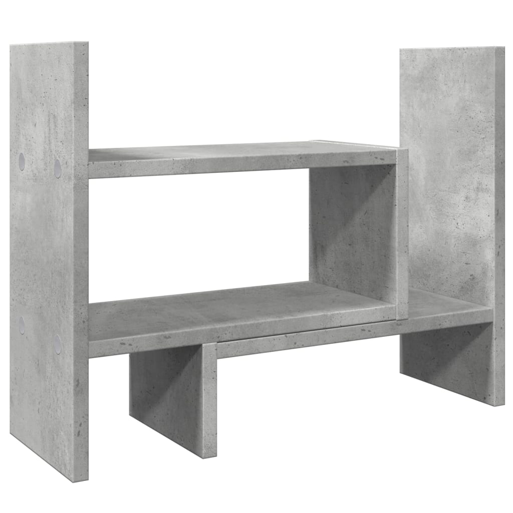 Vidaxx Schreibtisch-Organizer 38,5 x 17 x 39 cm, Holzwerkstoff, Betongrau