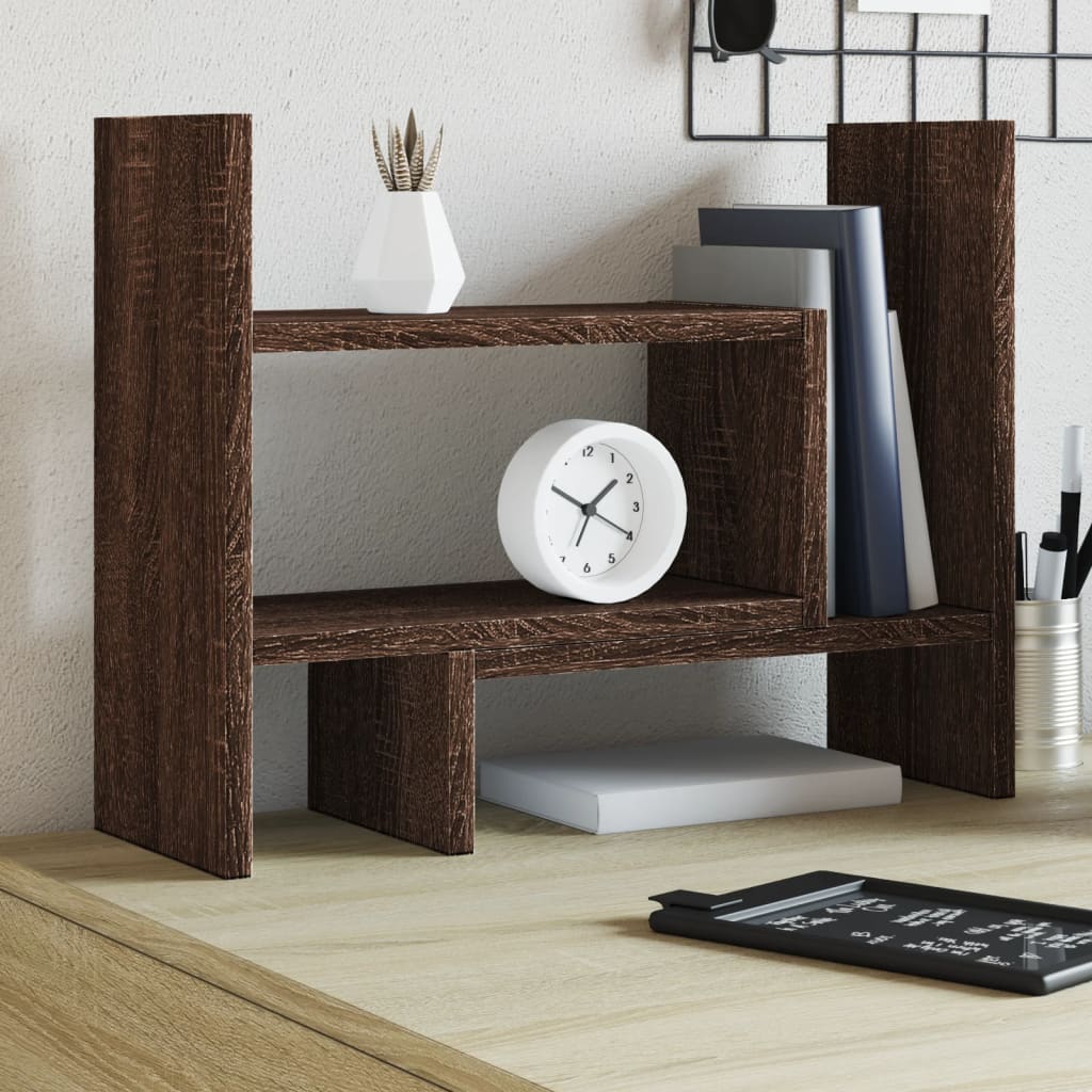 Vidaxx Schreibtisch-Organizer 38,5 x 17 x 39 cm, fertige Holzfarbe, braune Eiche