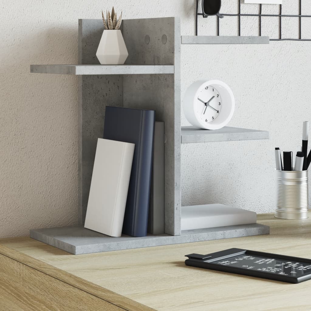 Vidaxx Schreibtisch-Organizer 42 x 21,5 x 42 cm, Holzwerkstoff, Betongrau