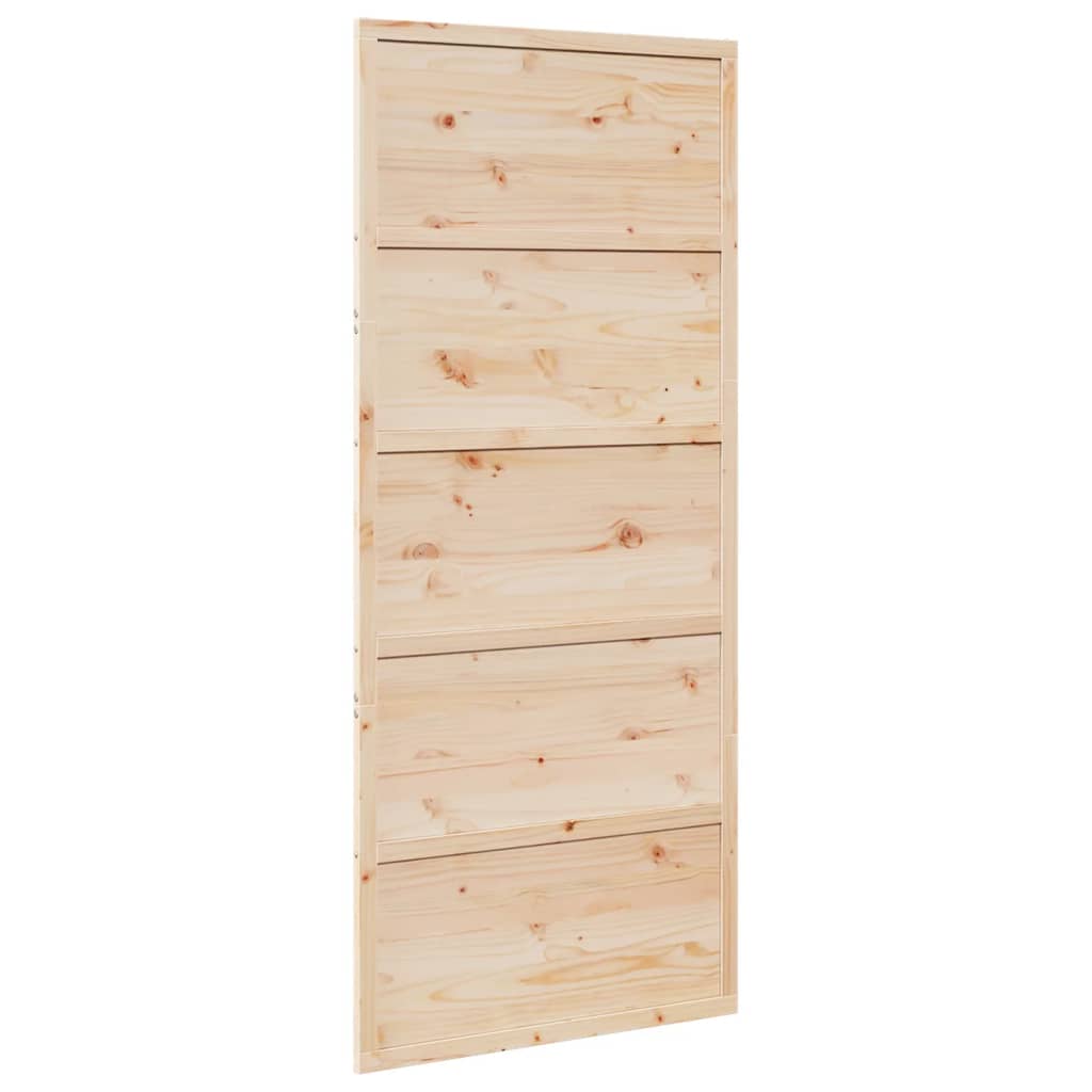 Vidaxx Schiebetür 90x208 cm massives Kiefernholz