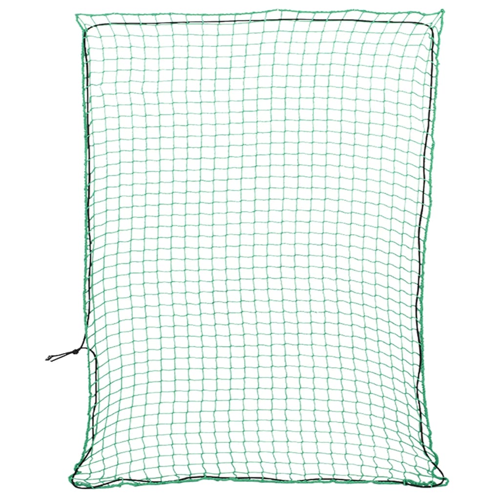 Vidaxx Anhängernetz elastisches Seil 3,5x3 m Polypropylen grün