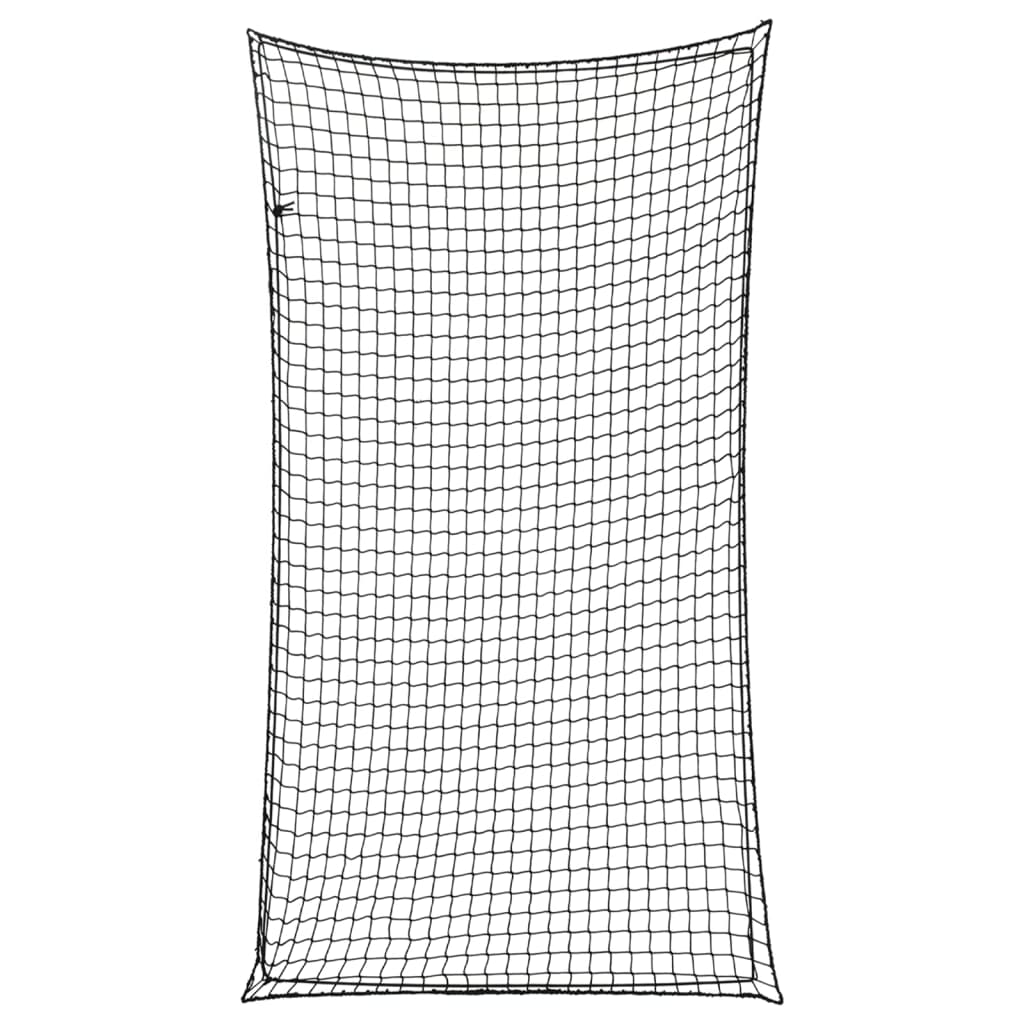 Vidaxx Anhängernetz elastisches Seil 3x1,65 m Polypropylen schwarz