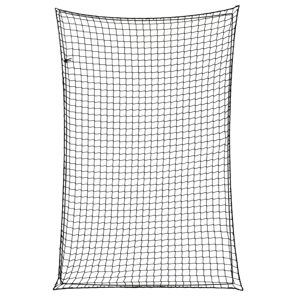 Vidaxx Anhängernetz elastisches Seil 3x2 m Polypropylen schwarz
