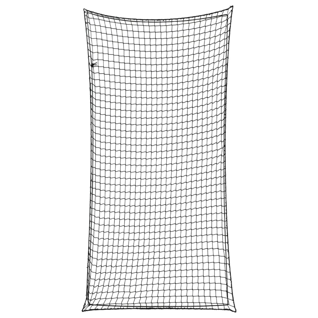 Vidaxx Anhängernetz elastisches Seil 4x2 m Polypropylen schwarz