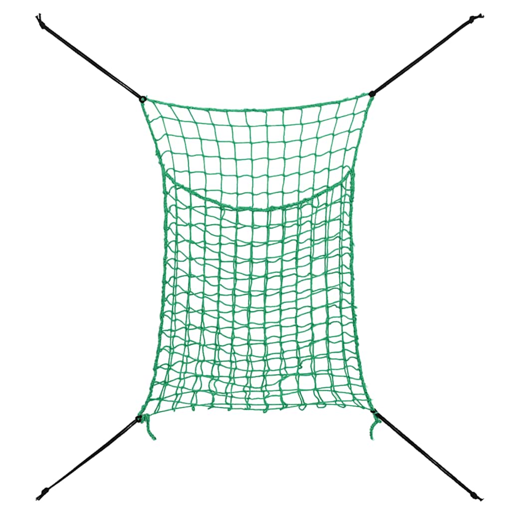 Vidaxx Heunetze 2 Stück 90x60 cm rechteckig Polypropylen grün