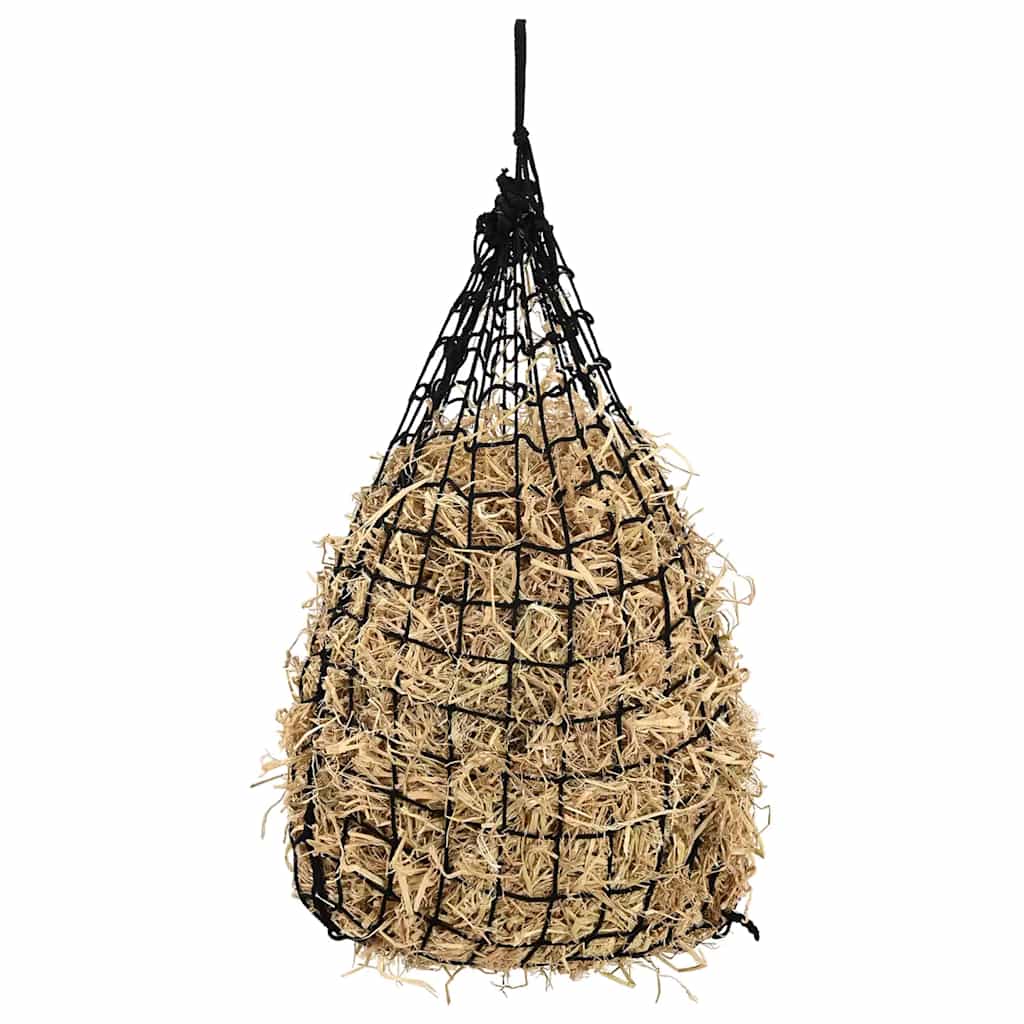 Vidaxx Heunetze 2 Stk. 75x75 cm rund Polypropylen schwarz