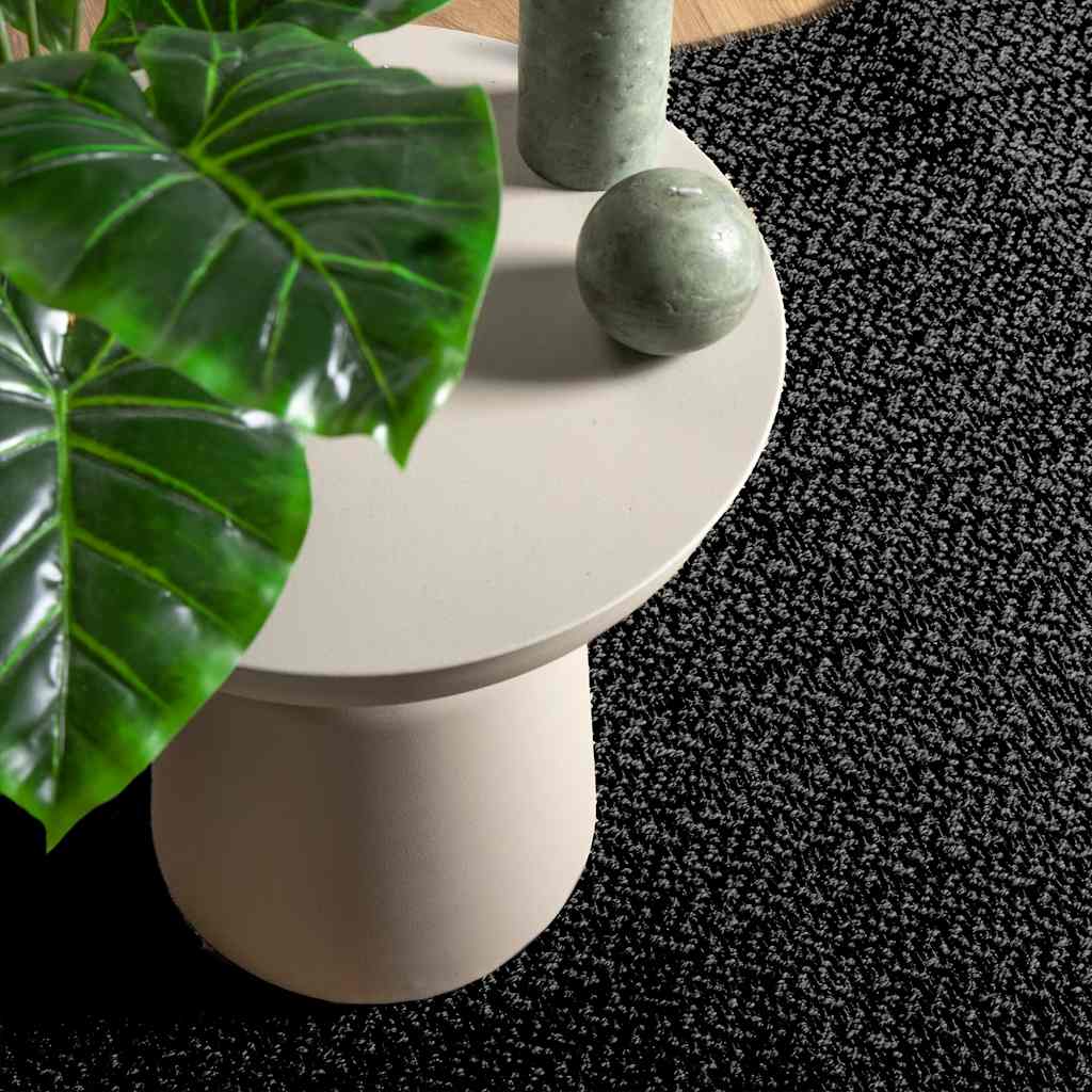 VidaXL Teppich Zizur drinnen und draußen 80x250 cm Juteoptik Anthrazit