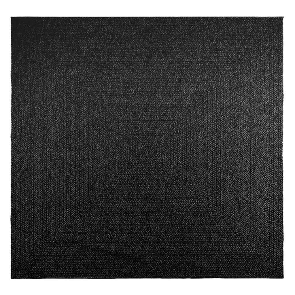 VidaXL Teppich Zizur Indoor und Outdoor 240x240cm Juteoptik Anthrazit