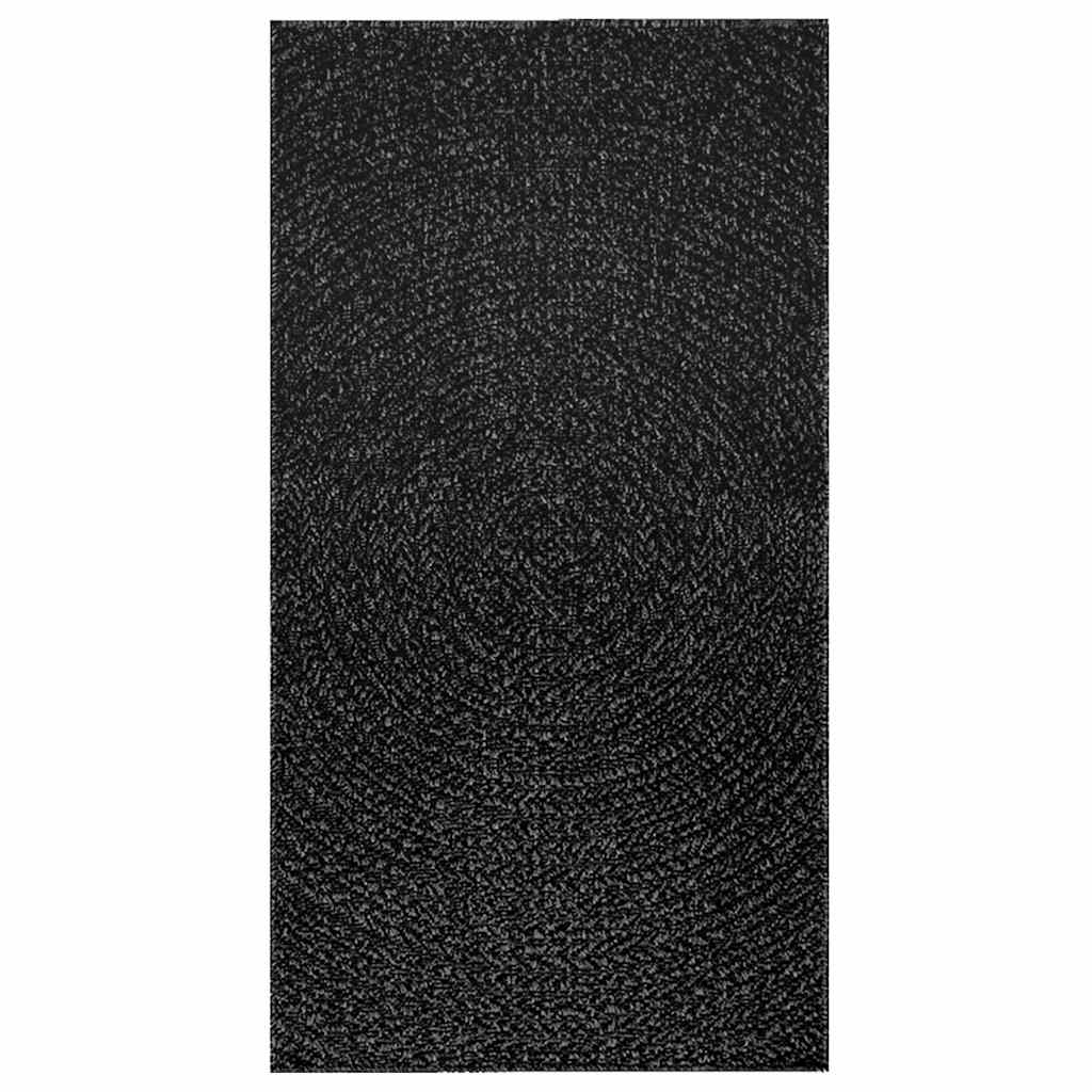 VidaXL Teppich Zizur drinnen und draußen 80x150 cm Juteoptik Anthrazit