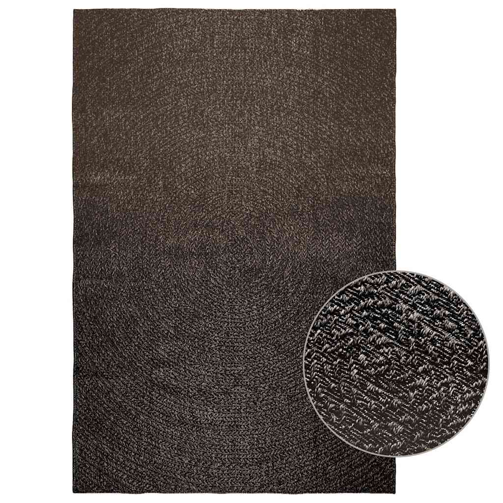 VidaXL Teppich Zizur Indoor und Outdoor 160x230cm Juteoptik Anthrazit