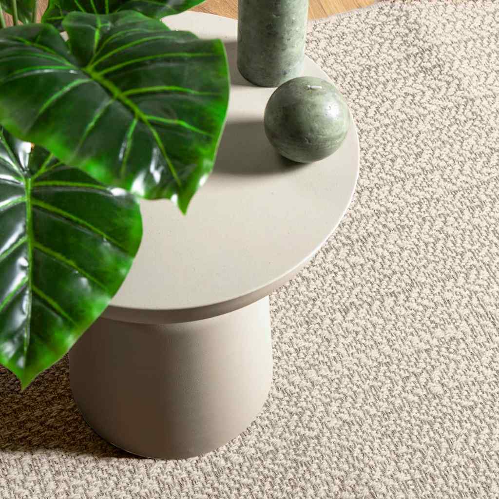 VidaXL Teppich Zizur Creme drinnen und draußen 60x110 cm Juteoptik