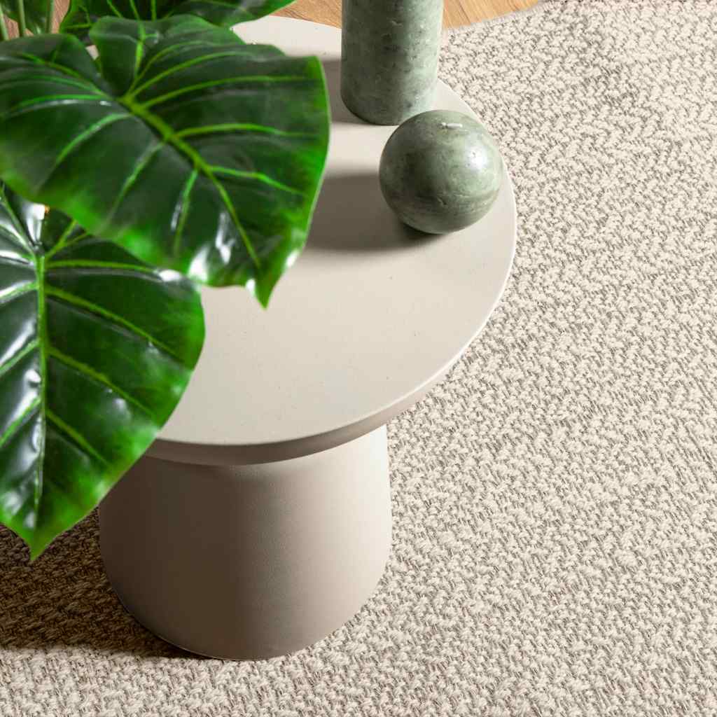 VidaXL Teppich Zizur Creme drinnen und draußen 80x200 cm Juteoptik