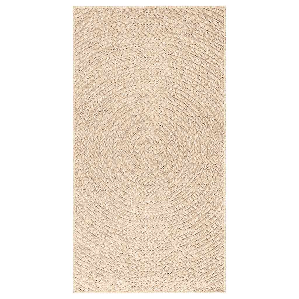 VidaXL Teppich Zizur Beige drinnen und draußen 60x110 cm Juteoptik