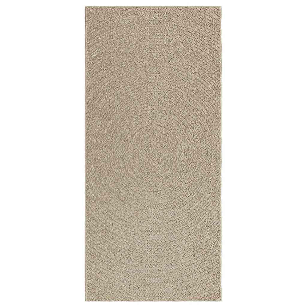VidaXL Teppich Zizur Beige drinnen und draußen 100x200 cm Juteoptik