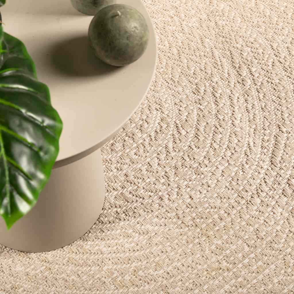 Vidaxl Teppich Zizur beige innen und außen ø 160 cm Juteoptik