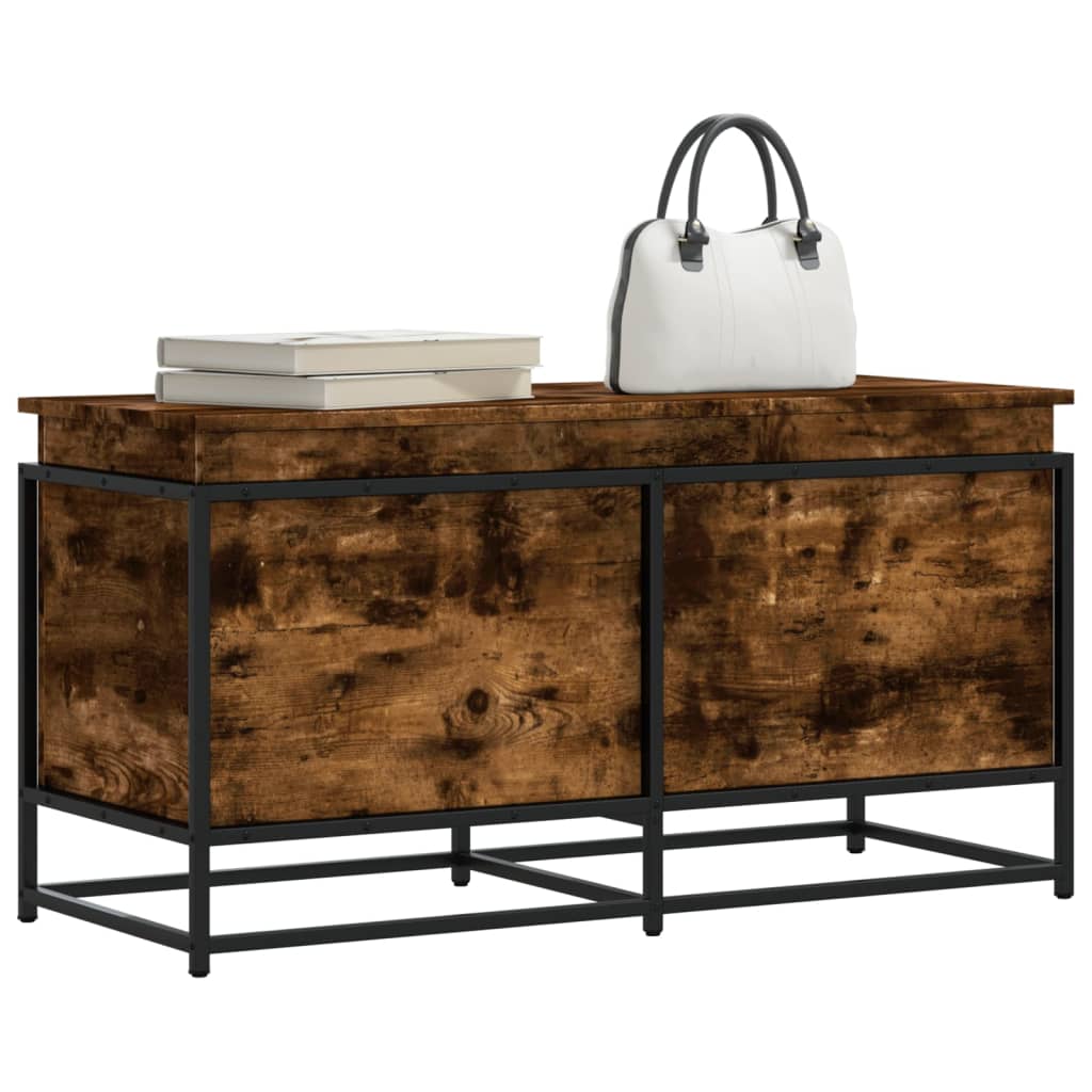 Vidaxx Aufbewahrungsbox mit Deckel 100x40x51,5 cm verarbeitetes Holz, Räuchereiche