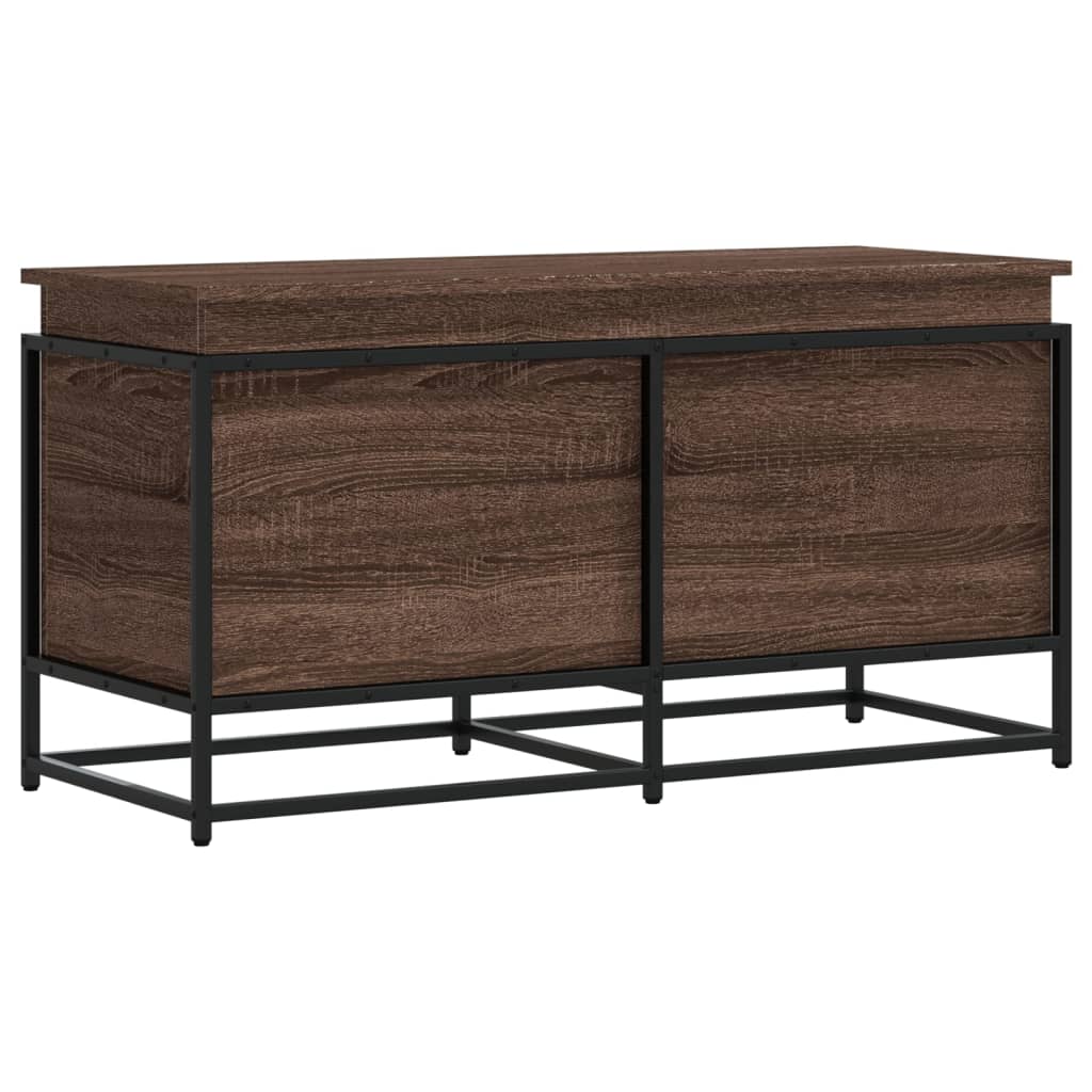 Vidaxx Aufbewahrungsbox mit Deckel 100 x 40 x 51,5 cm, Holzwerkstoff, braune Eiche