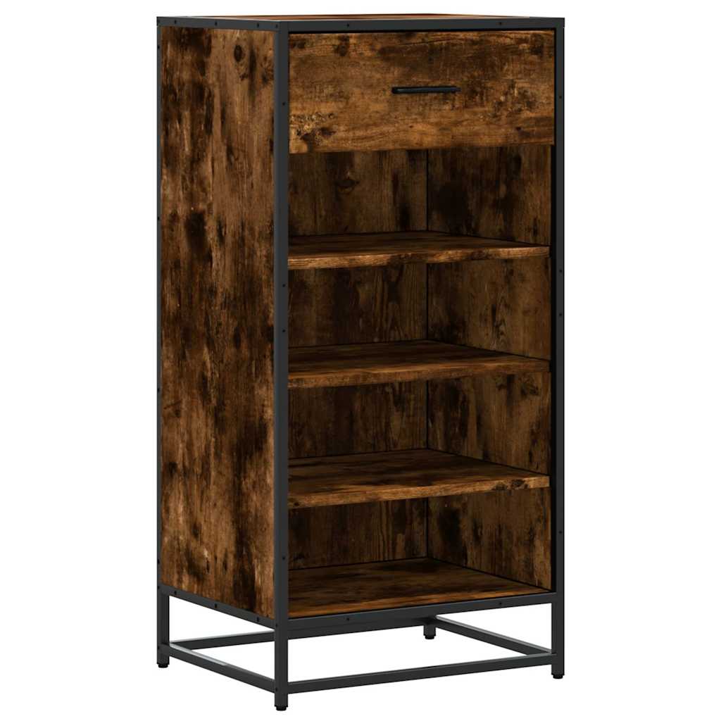 Vidaxx Schuhregal 48x38x97,5 cm verarbeitetes Holz, geräucherte Eiche