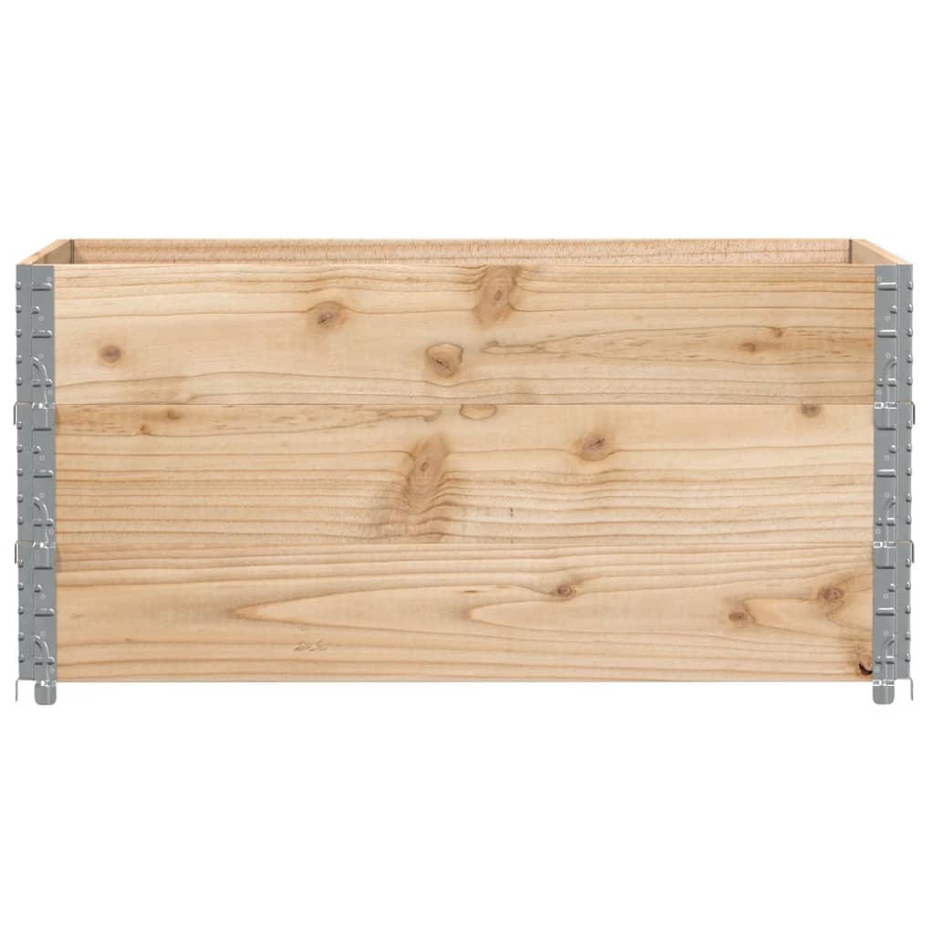 VidaXL Palettenaufsatzrahmen 3 Stück 120x80 cm massives Kiefernholz