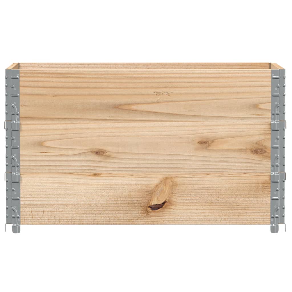 VidaXL Palettenaufsatzrahmen 3 Stück 100x50 cm massives Kiefernholz