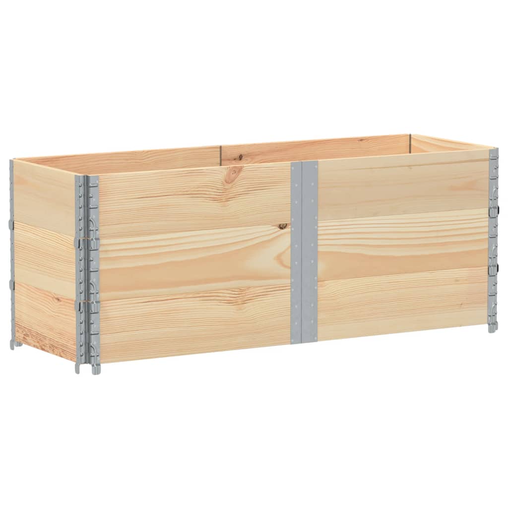 VidaXL Palettenaufsatzrahmen 3 Stück 150x50 cm massives Kiefernholz