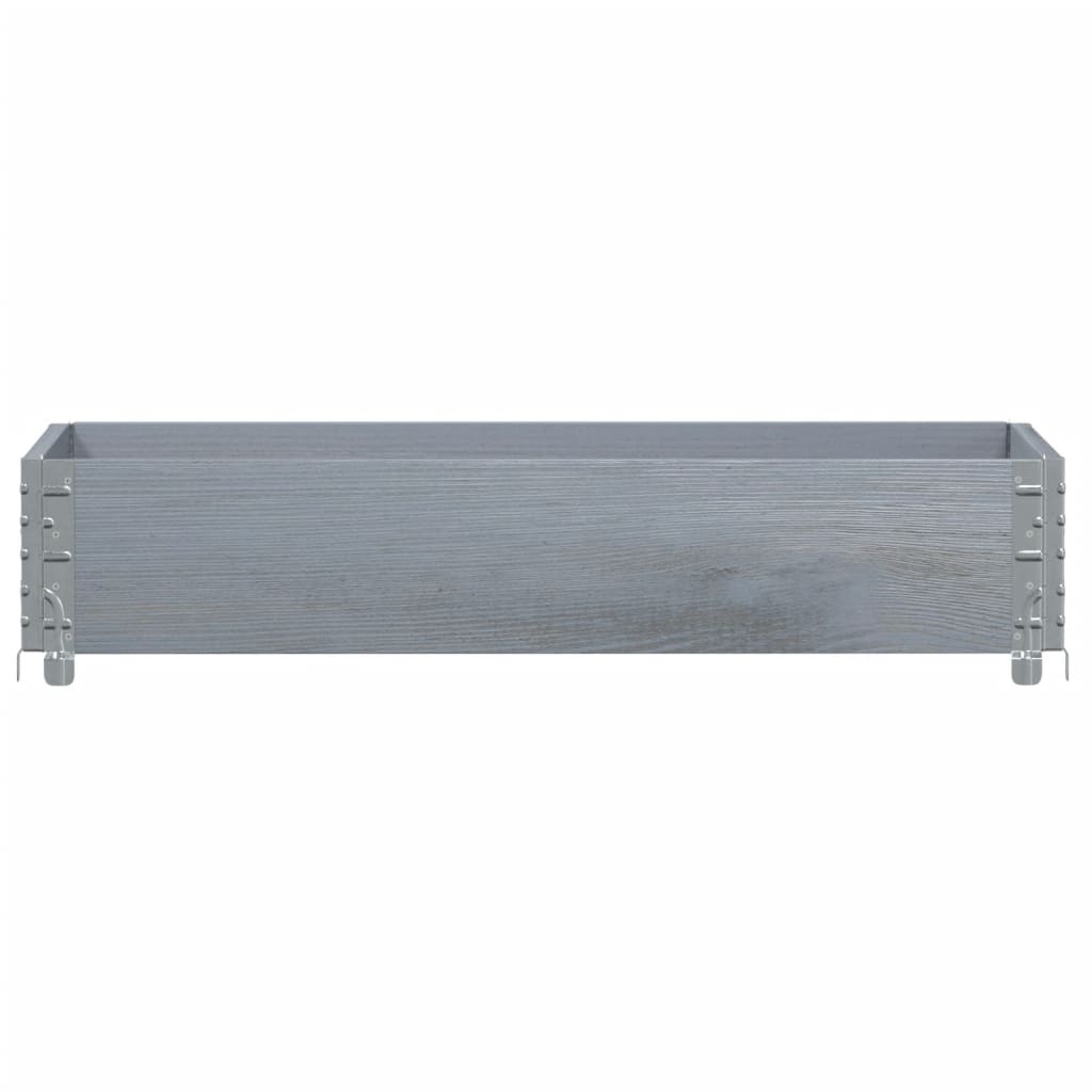 Vidaxx Pflanzgefäß 100x50 cm massives Kiefernholz grau