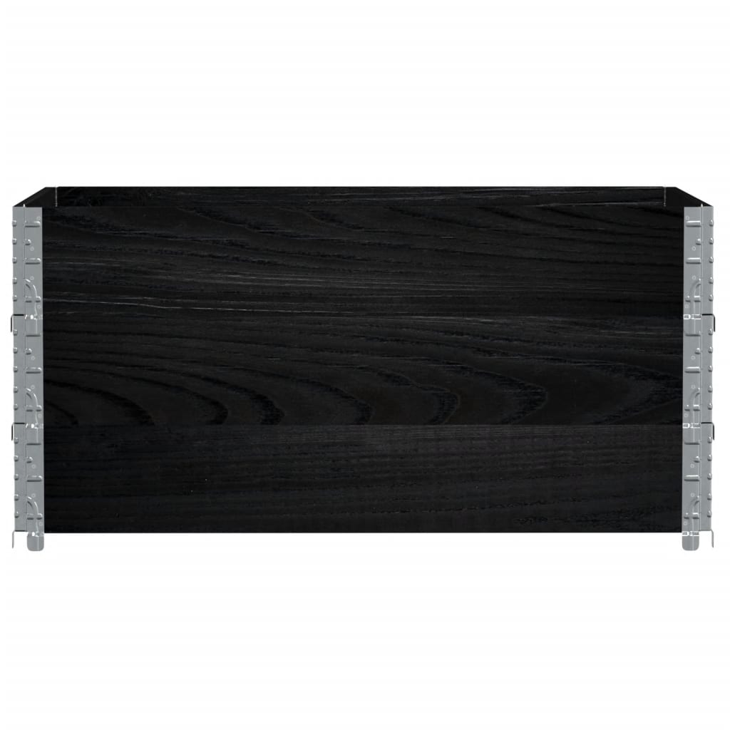 VidaXL Pflanzgefäß 120x80 cm massives Kiefernholz schwarz