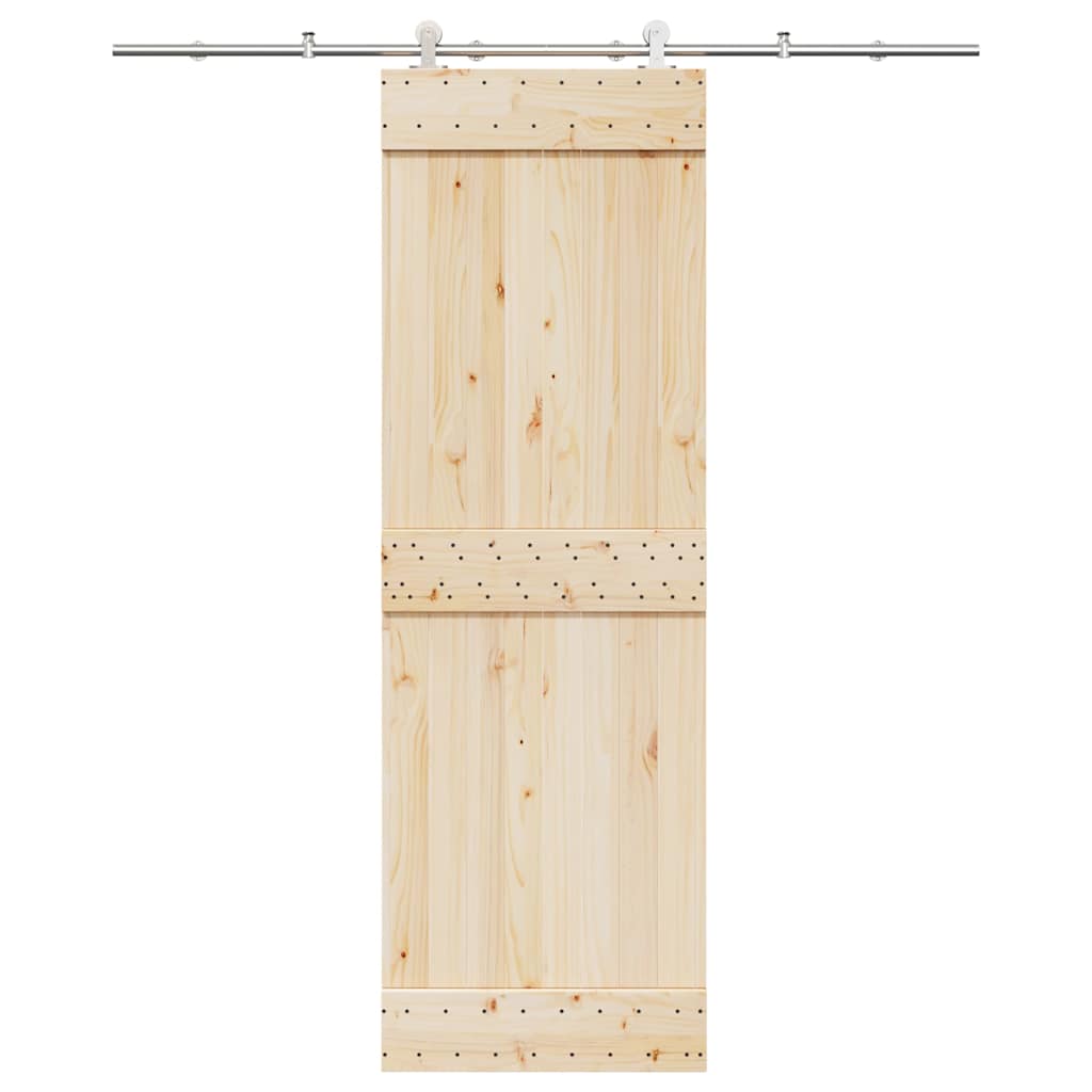 Vidaxx Schiebetürteile-Set 200 cm Edelstahl silberfarben