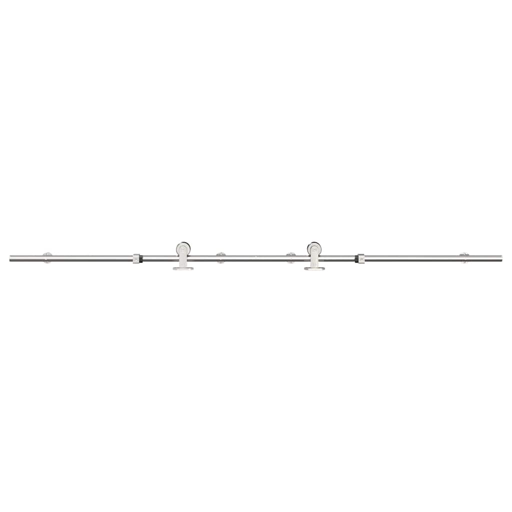 Vidaxx Schiebetürteile-Set 183 cm Edelstahl silberfarben