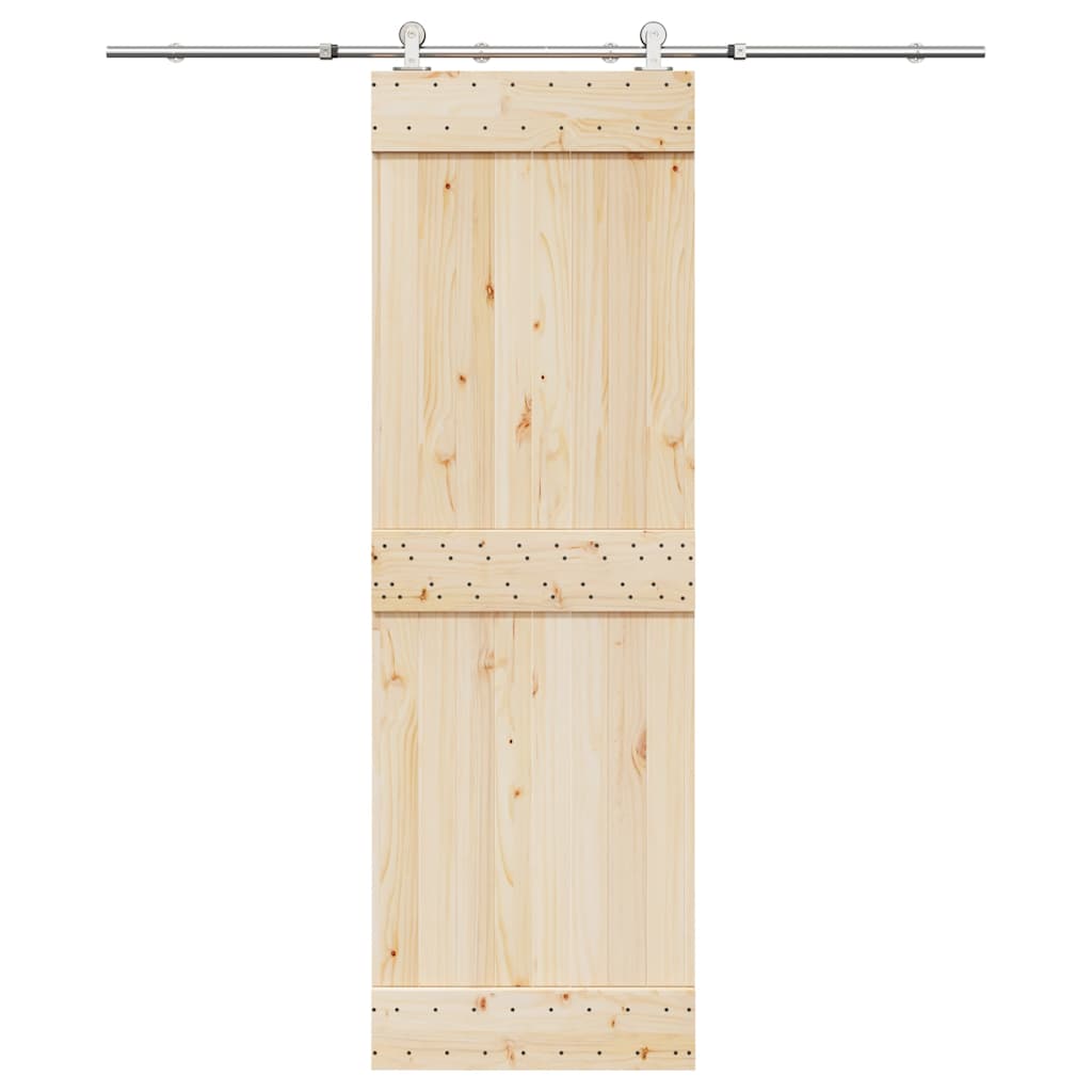 Vidaxx Schiebetürteile-Set 183 cm Edelstahl silberfarben