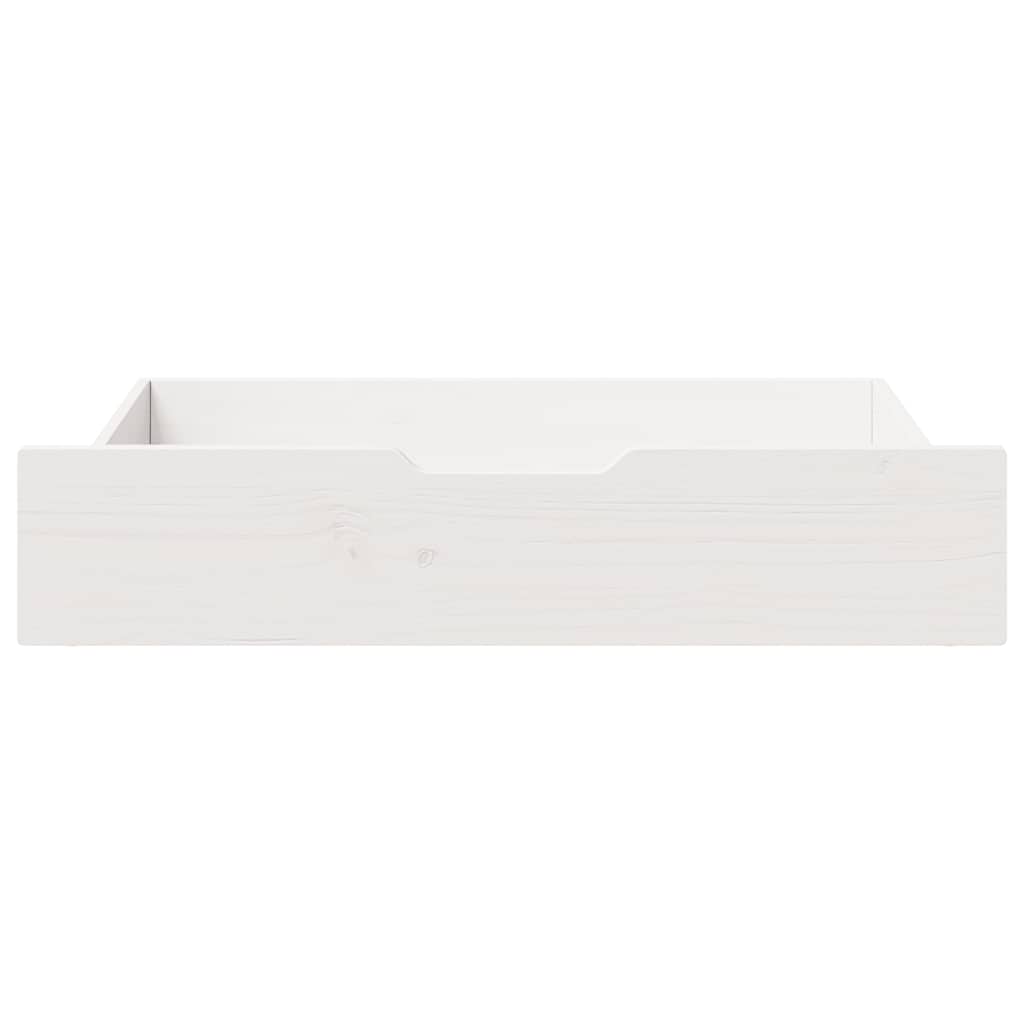 Vidaxx Bettschubladen 2 Stk. 80x55x17 cm Kiefer massiv weiß