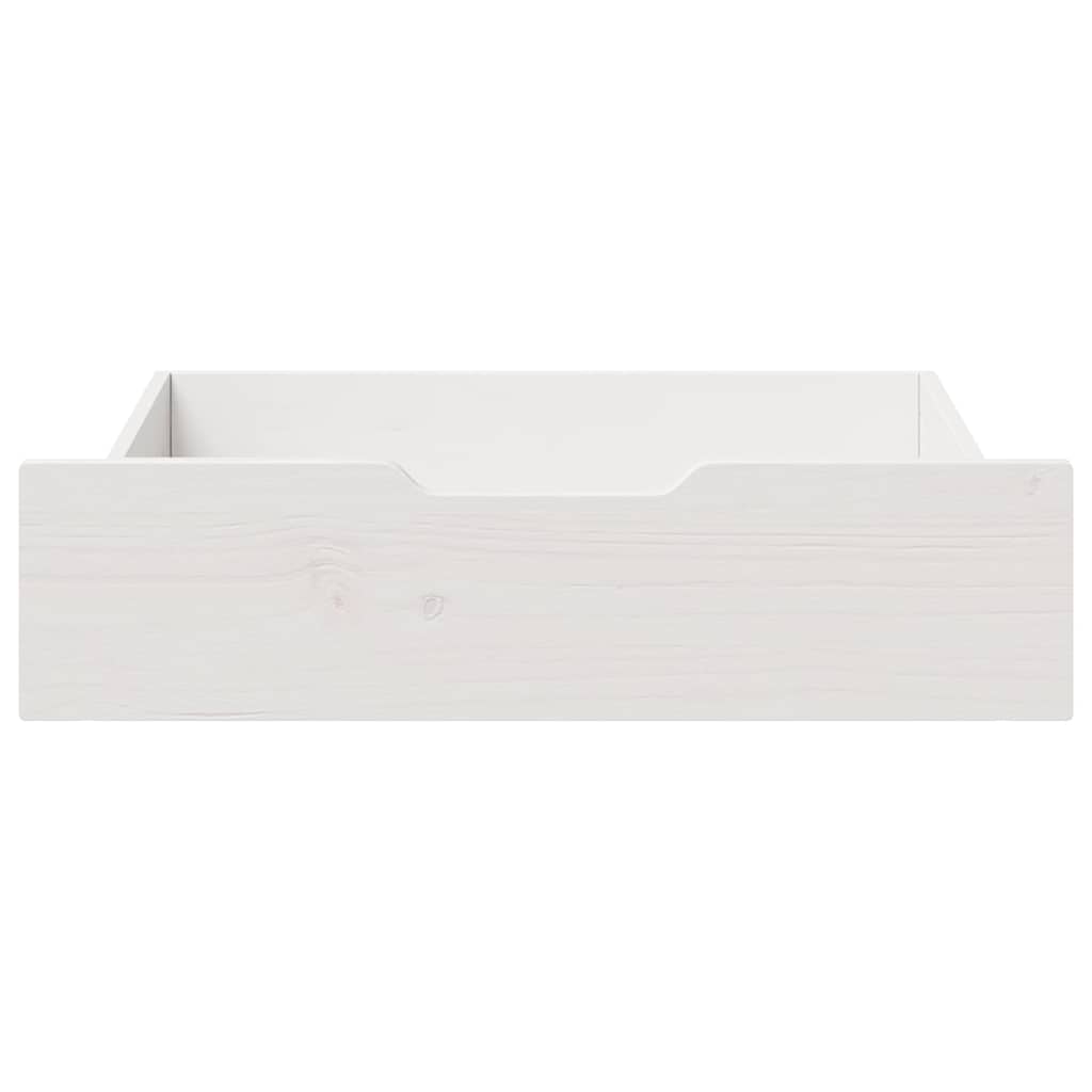 Vidaxx Bettschubladen 2 Stk. 65x55x17 cm Kiefer massiv weiß