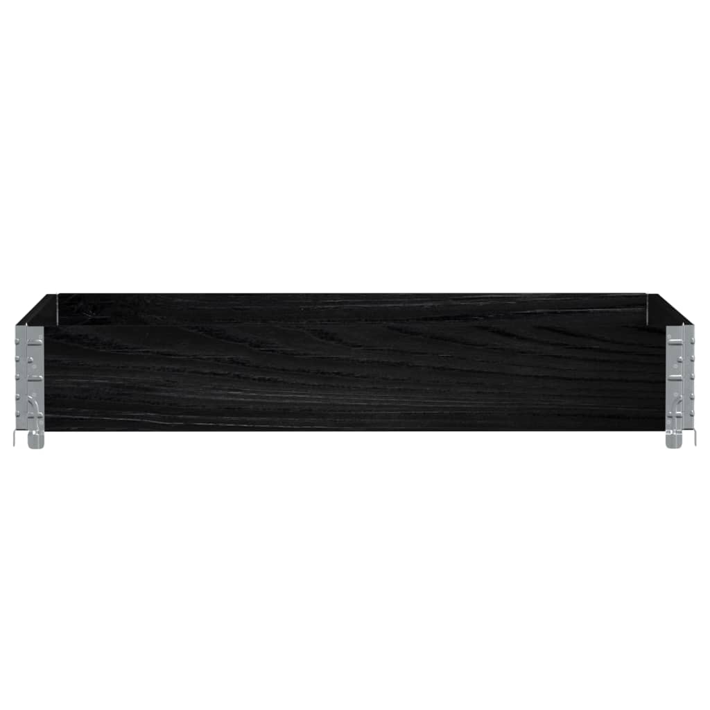 Vidaxx Palettenoberkante 120x80 cm massives Kiefernholz schwarz