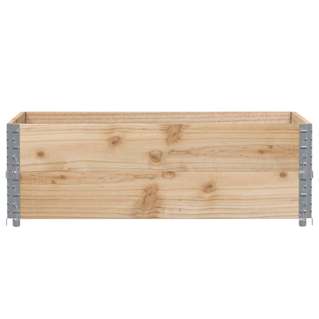 Vidaxx Palettenaufsatzrahmen 2 Stück 120x80 cm massives Kiefernholz