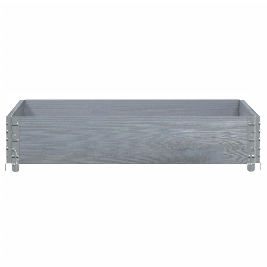 Vidaxx Palettenoberkante 100x100 cm massives Kiefernholz grau