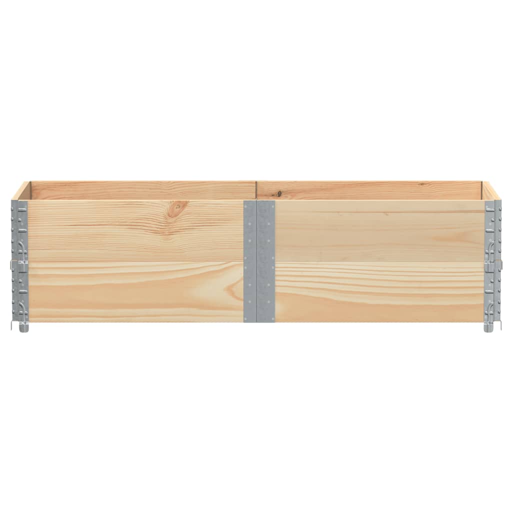 Vidaxx Palettenaufsatzrahmen 2 Stück 150x50 cm massives Kiefernholz
