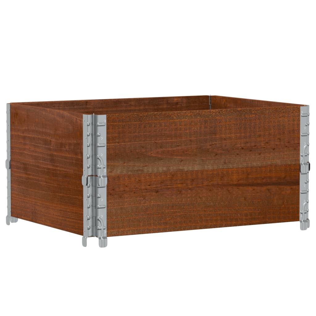 Vidaxx Pflanzgefäß 80x60 cm massives Kiefernholz braun