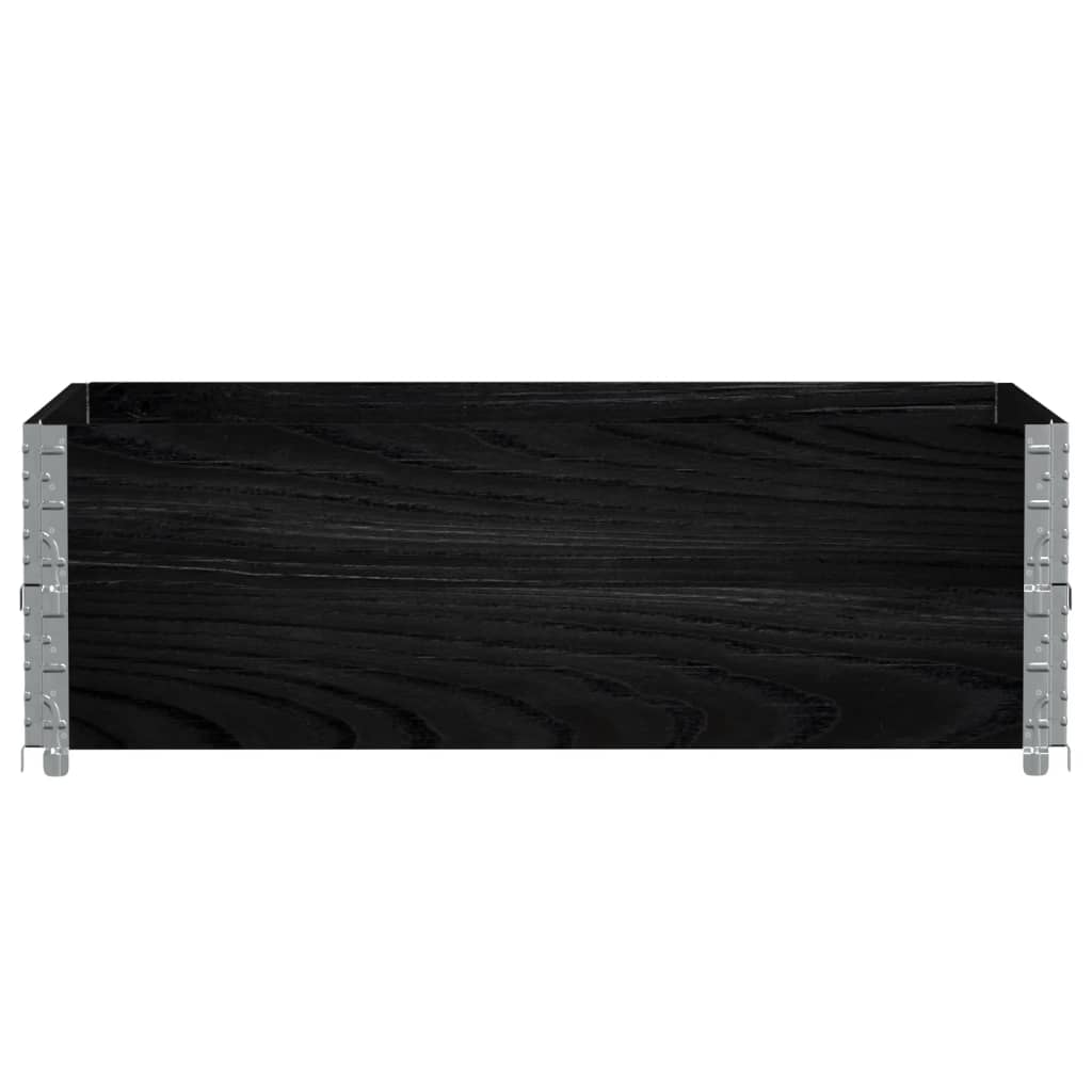Vidaxx Pflanzgefäß 120x80 cm massives Kiefernholz schwarz