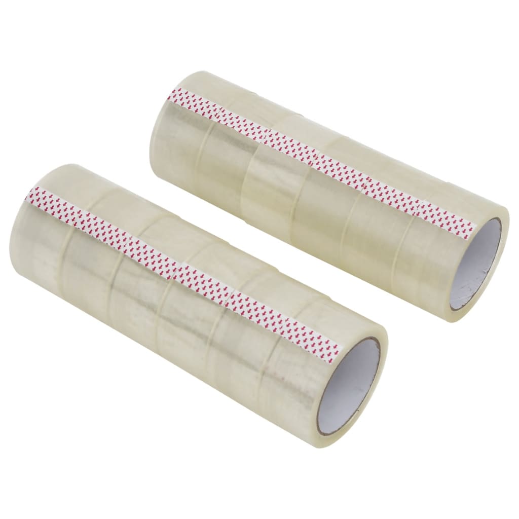 VidaXL Verpackungsbänder 12 Stück 48 mm x 66 m transparent
