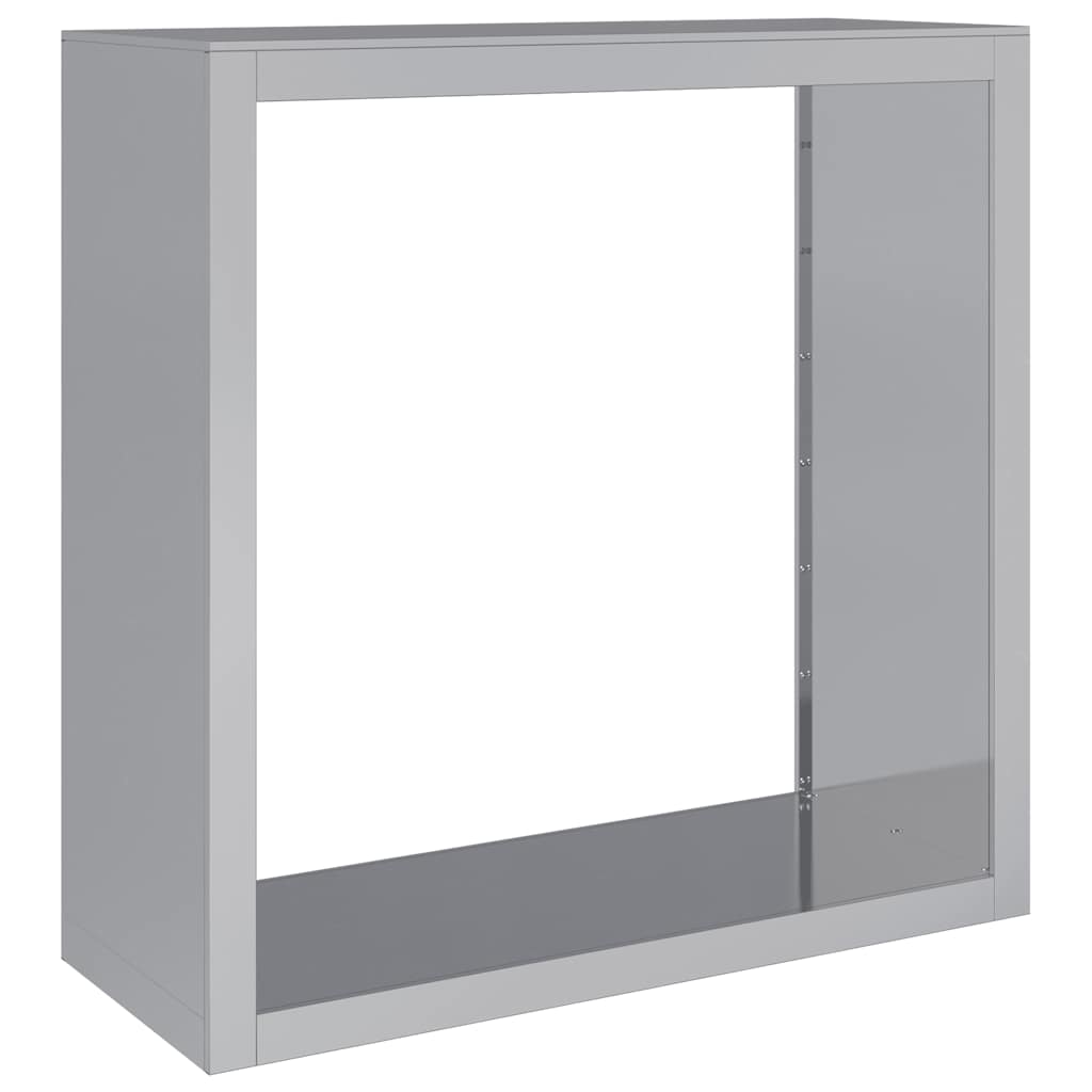 Vidaxx Brennholzregal 100x40x100 cm aus verzinktem Stahl