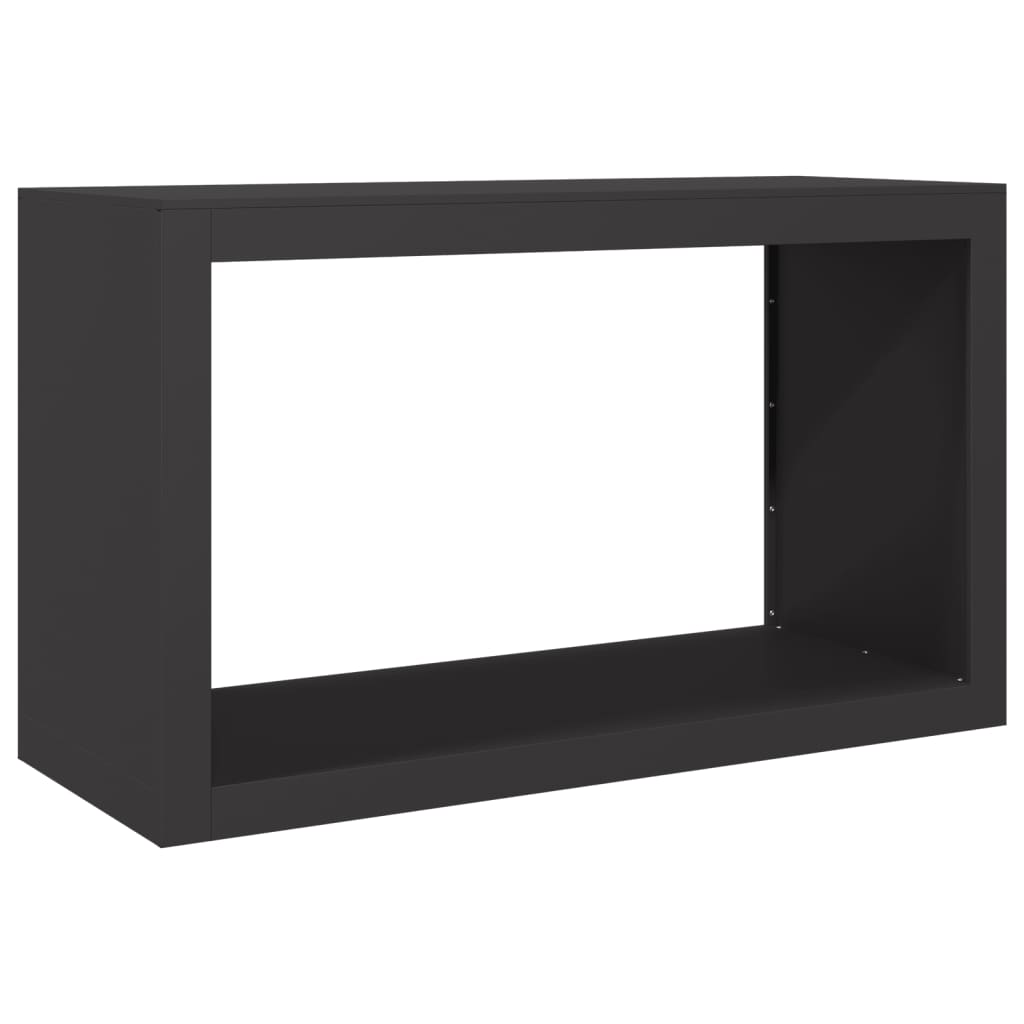 Vidaxx Kaminholzregal 100x40x60 cm Stahl schwarz
