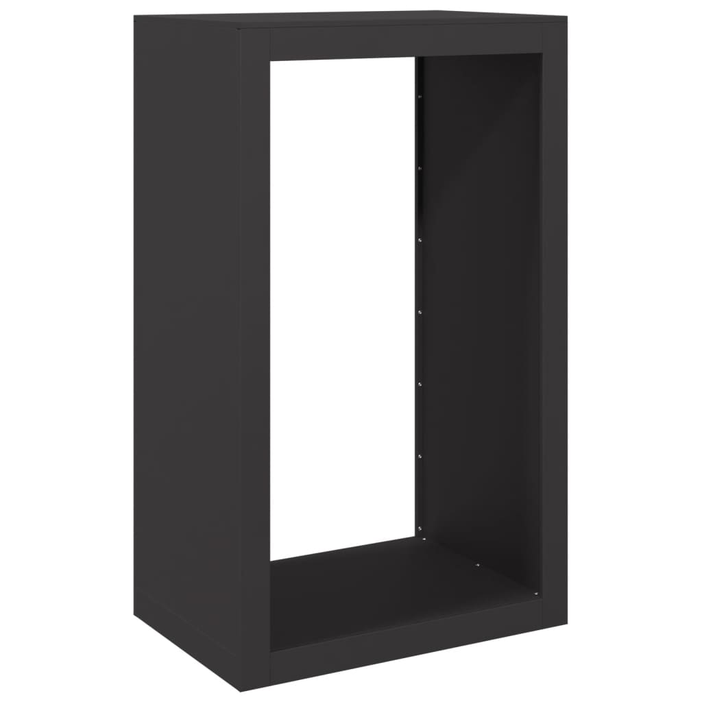 Vidaxx Kaminholzregal 60x40x100 cm Stahl schwarz