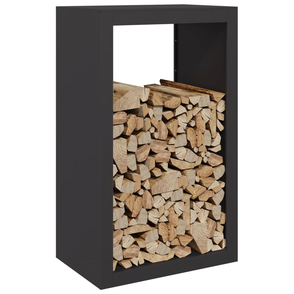 Vidaxx Kaminholzregal 60x40x100 cm Stahl schwarz