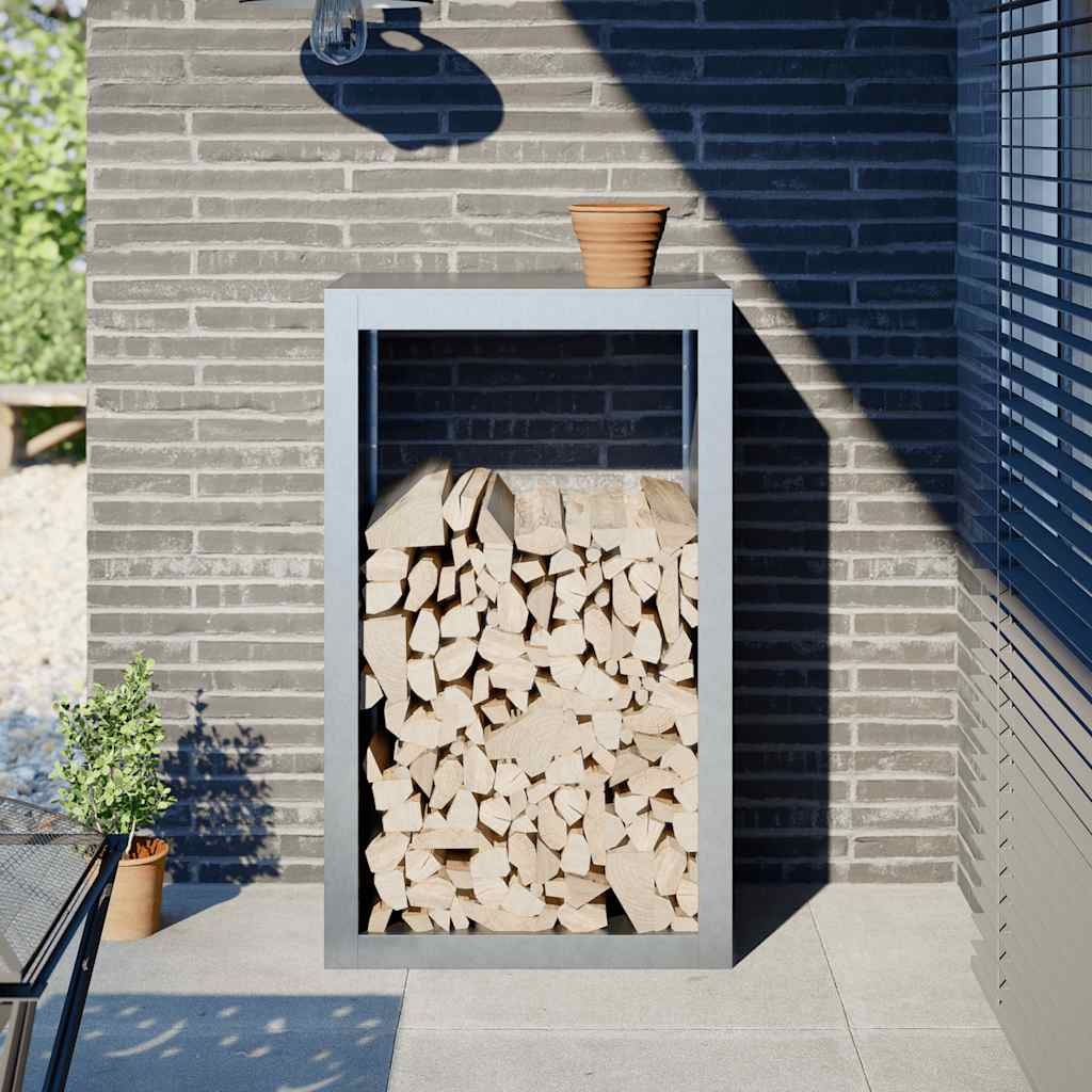 Vidaxx Kaminholzregal 60x40x100 cm aus verzinktem Stahl