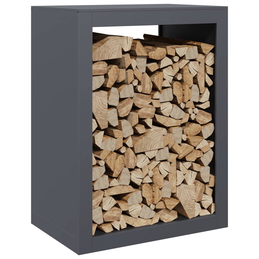 Vidaxx Kaminholzregal 60x40x80 cm Stahl Anthrazit